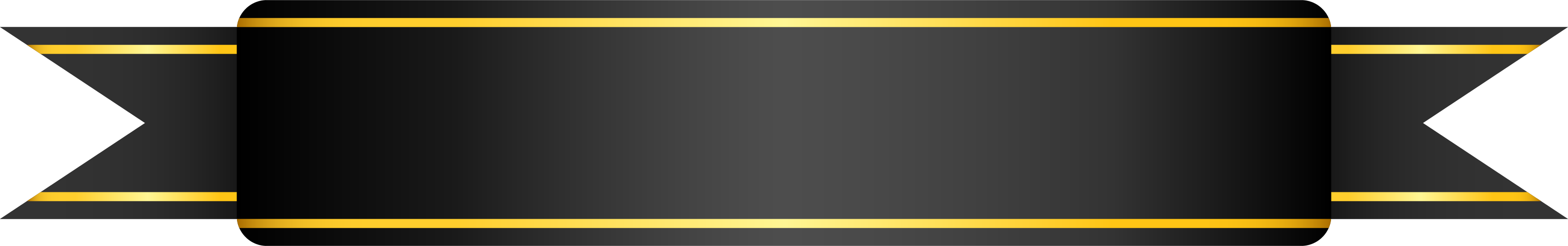 Black ribbon with gold trim